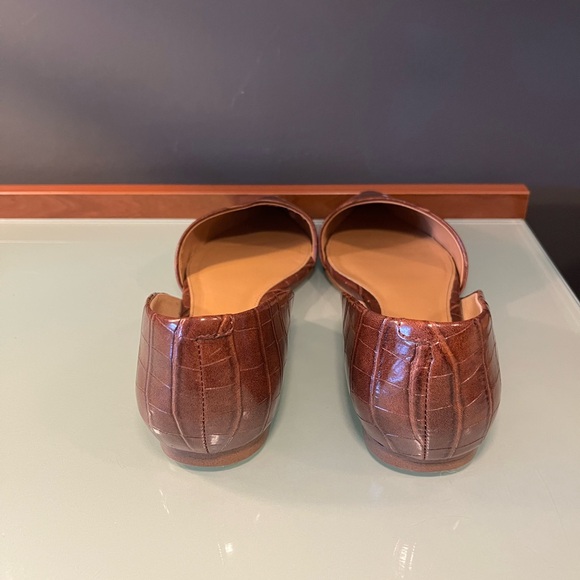 J. Crew Zoe crocodile-embossed d'Orsay flats - Picture 2 of 5